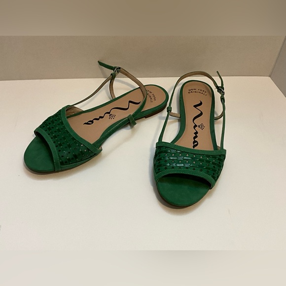 Nina Green Flat Shoes 8 - Picture 6 of 6